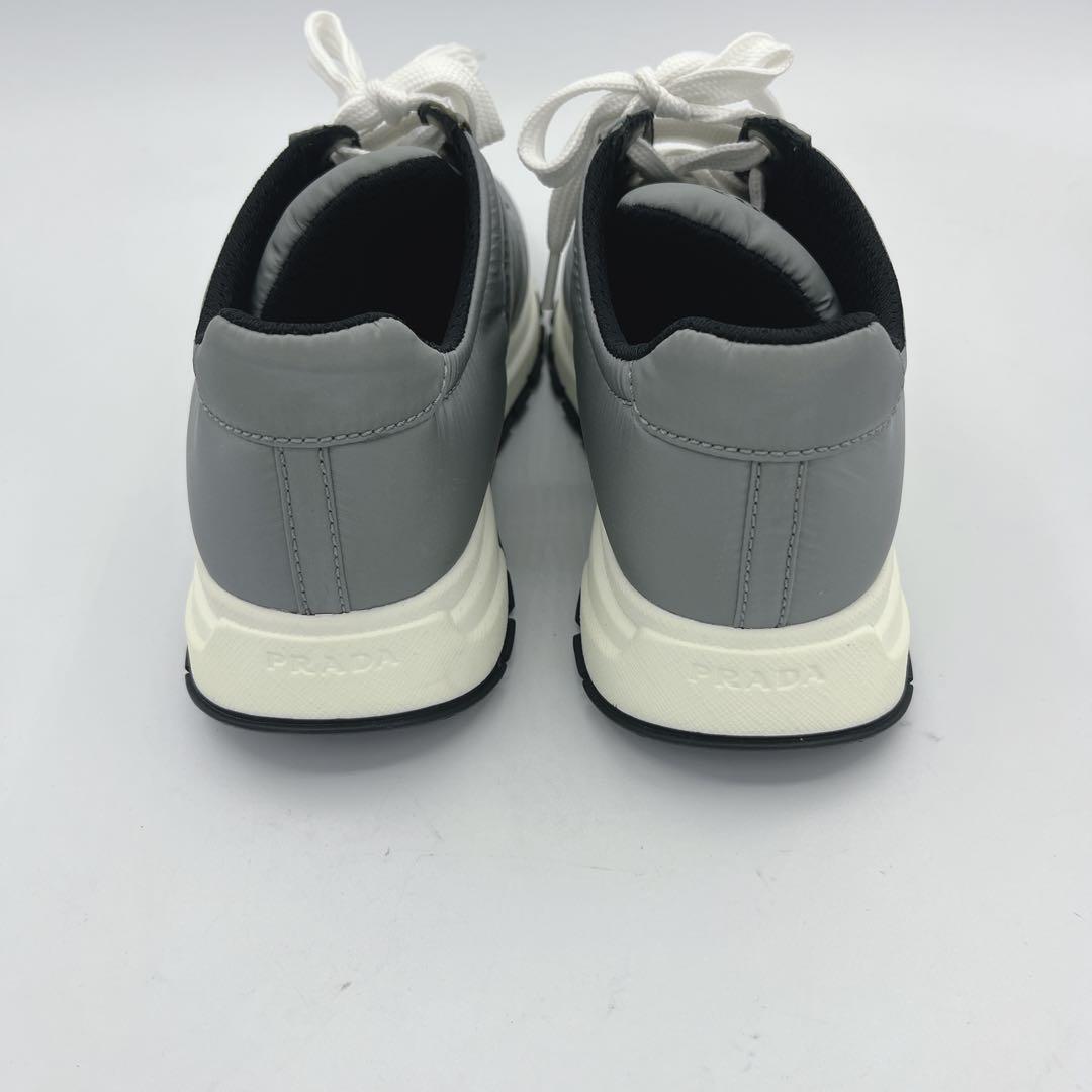 極美品 PRADA グレー ナイロン スニーカー 36