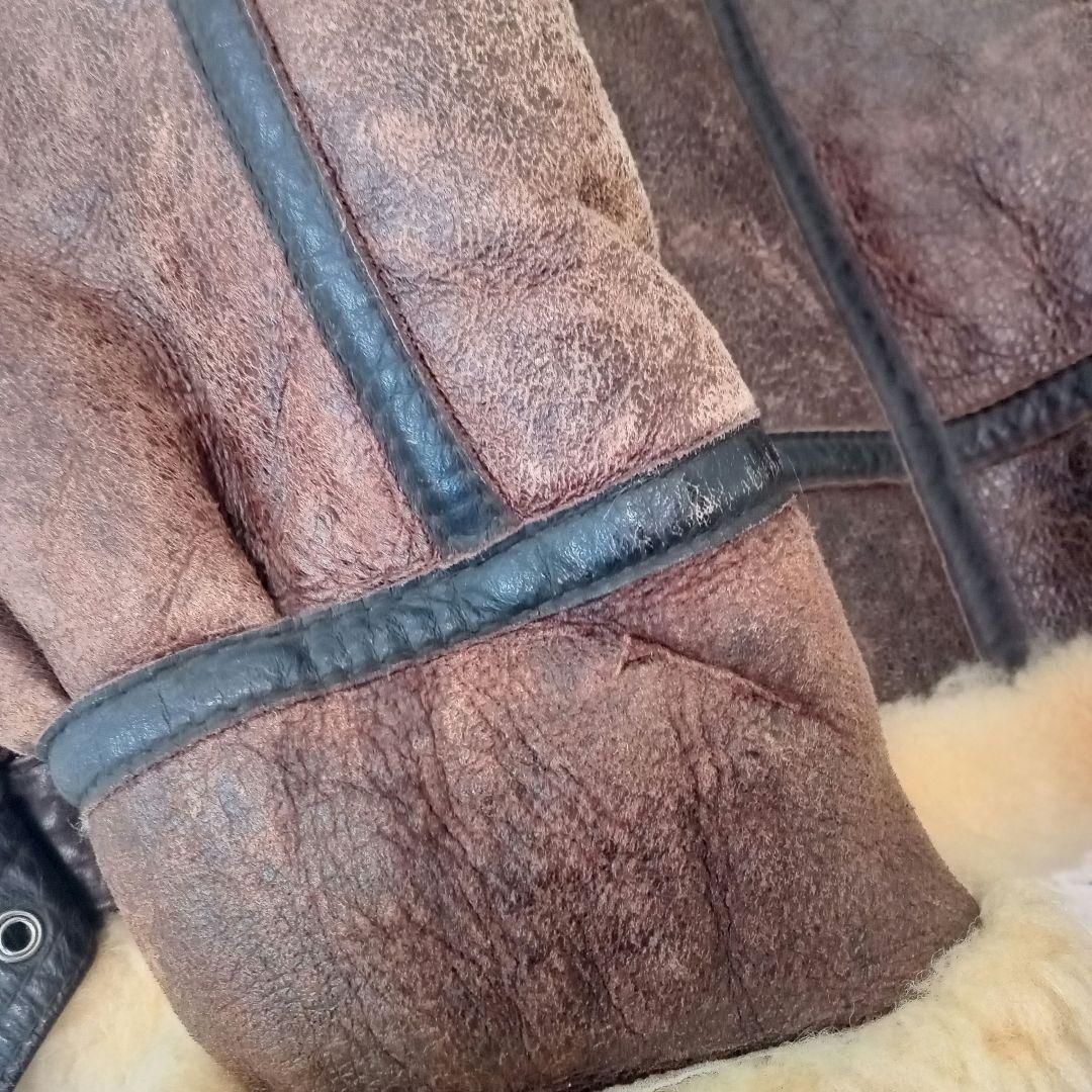 希少】 ロッキートップ フライトジャケット B-3 リアルムートン B3 40