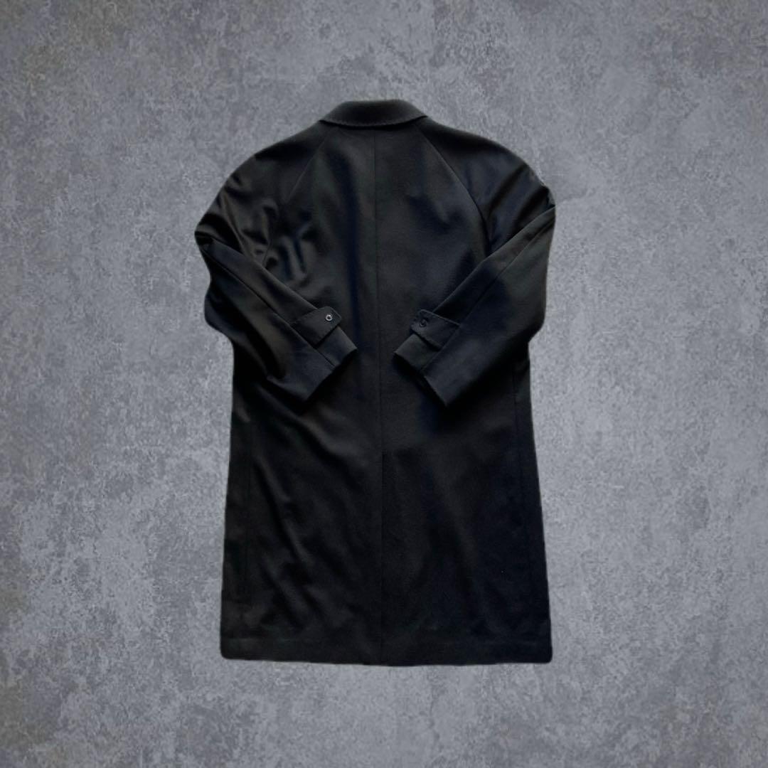 archive cashmere black raglan coat y2k