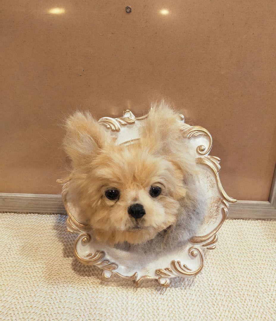 羊毛フェルト ハンドメイド 犬 ヨークシャテリア フレーム - メルカリ