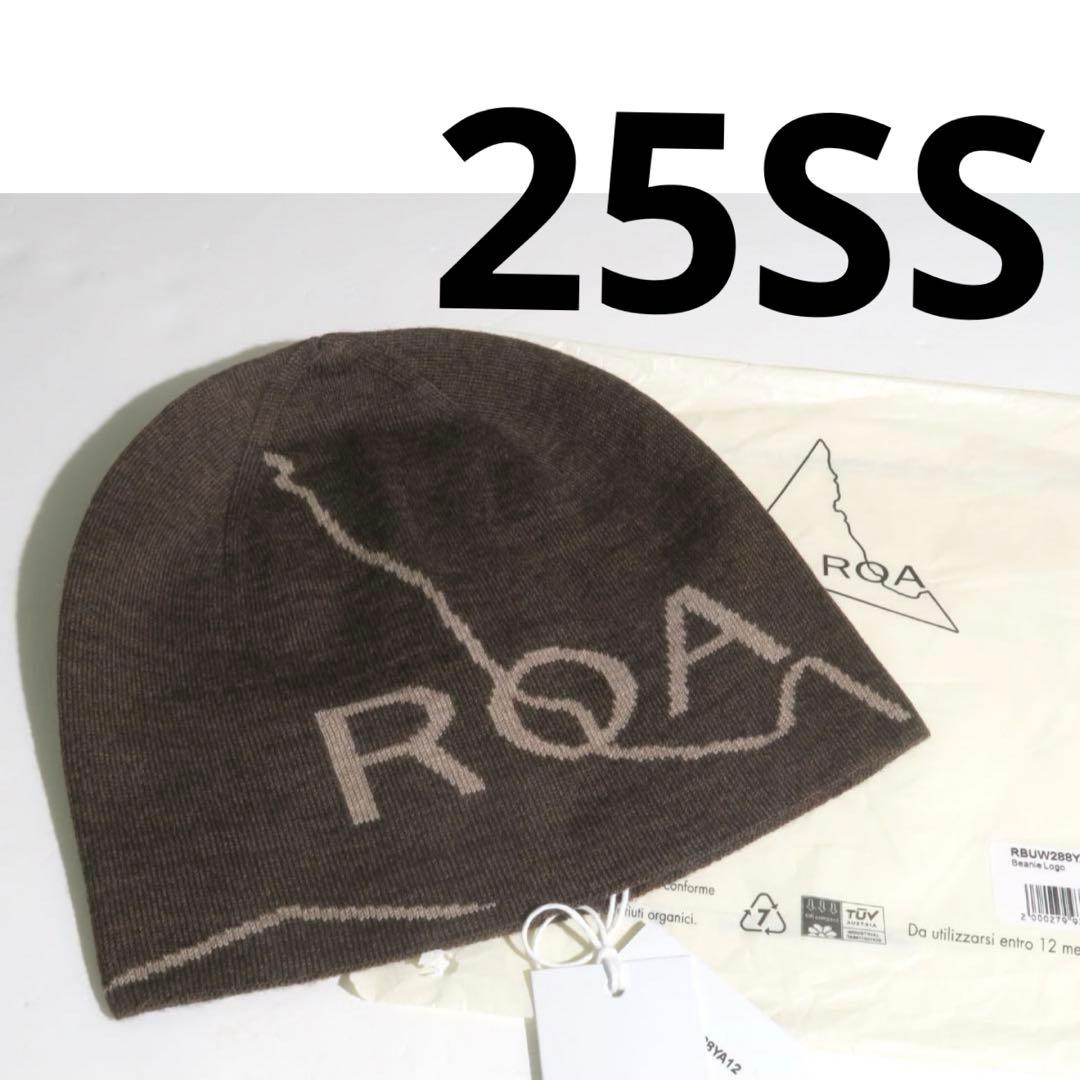 25ss ROA Beanie logo ロア ビーニー DARK BROWN - メルカリ