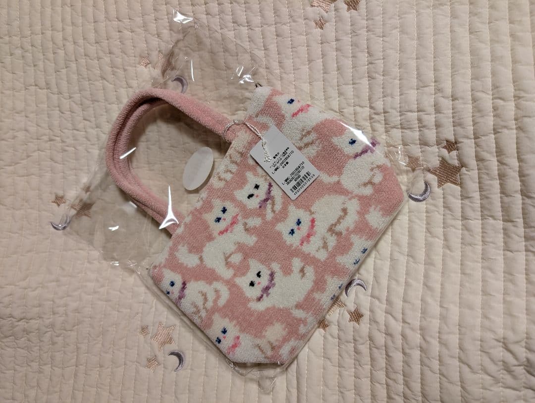 新品・未開封】フェイラー モフモフネコチャン バッグ ペールピンク