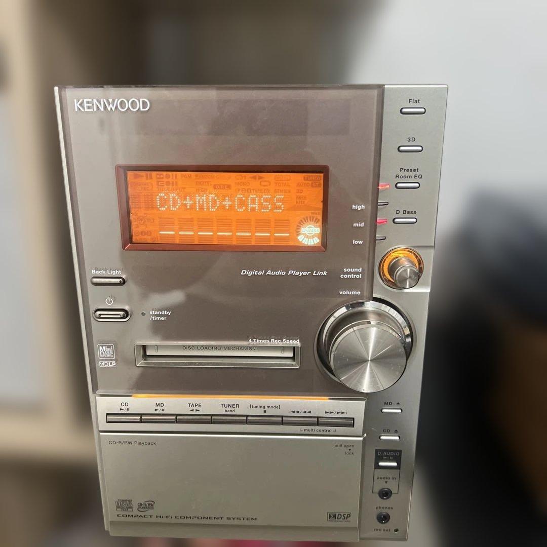 KENWOOD CD・MD・カセットデッキ 動作確認済み KENWOOD CD・MD・カセットデッキ 動作確認済み