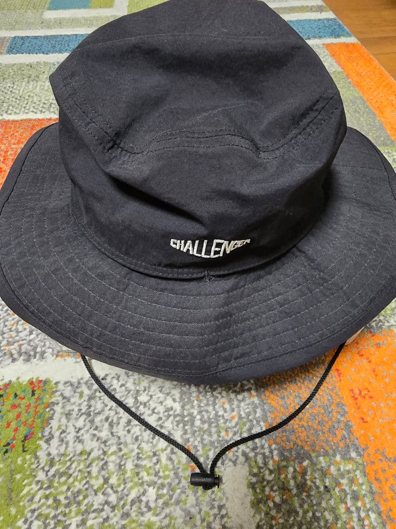 CHALLENGER アウトドアハット Lサイズ 黒 長瀬智也着用・新品・タグ付】CHALLENGER ビーチ バケットハット 黒L