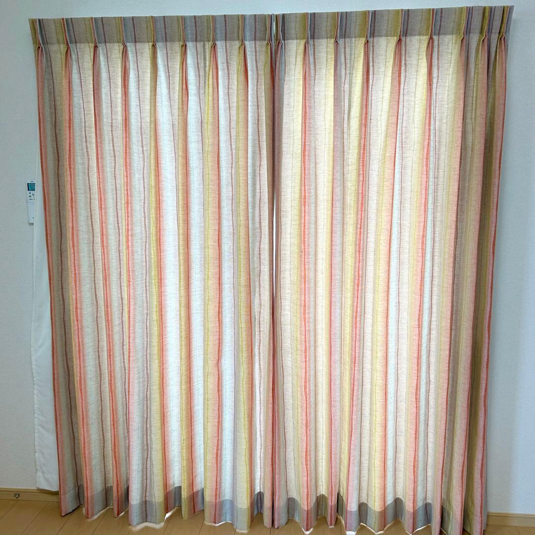 美品】unico ウニコ OOZE ウーズ ドレープカーテン 2倍ヒダ - メルカリ