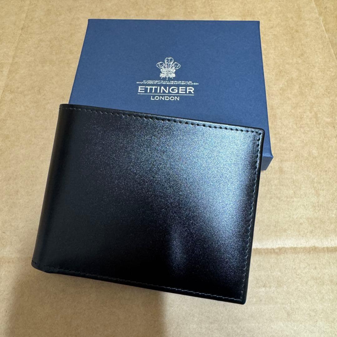 エッティンガー パープル コレクション ST141JR 新品ポケットに破れあり ETTINGER（エッティンガー） 二つ折り財布 メンズ ロイヤル