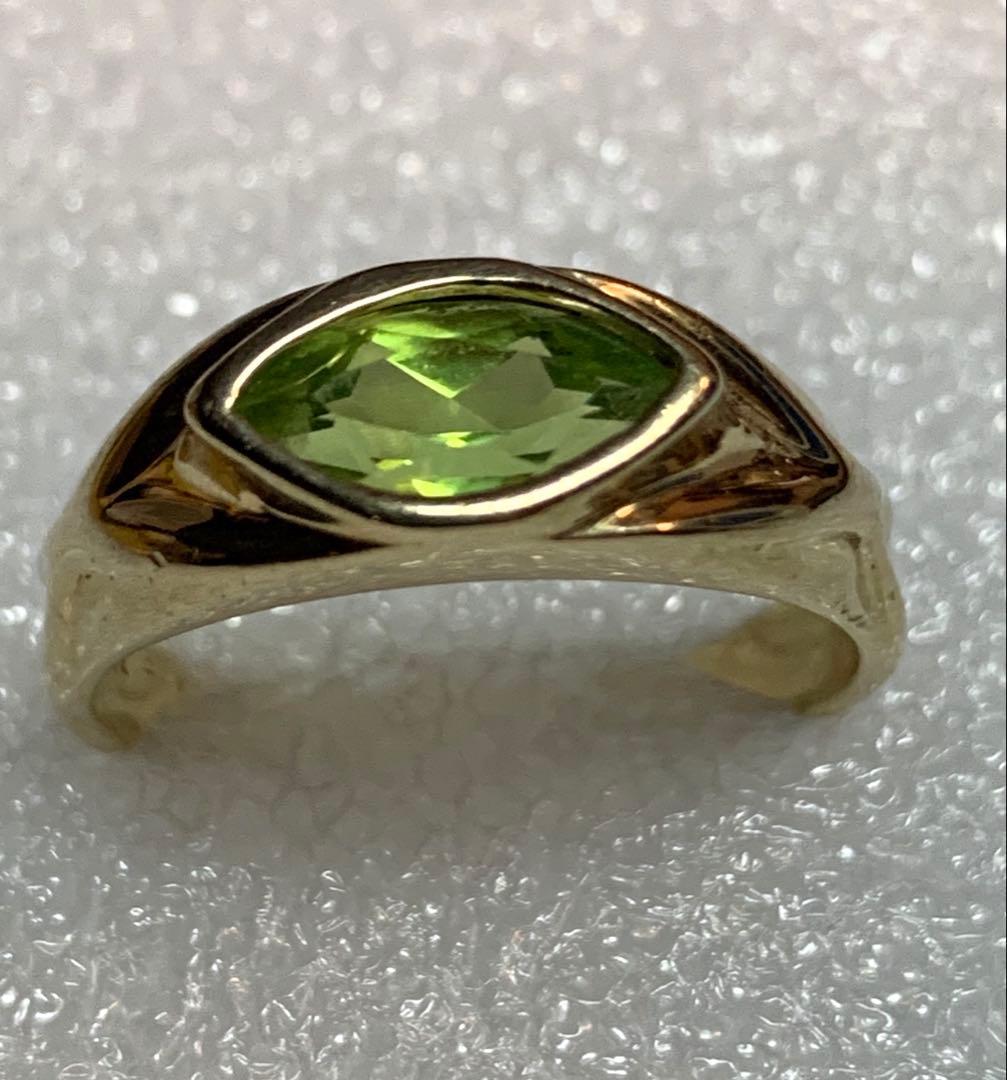 14K ペリドット リング 3.85ｇ