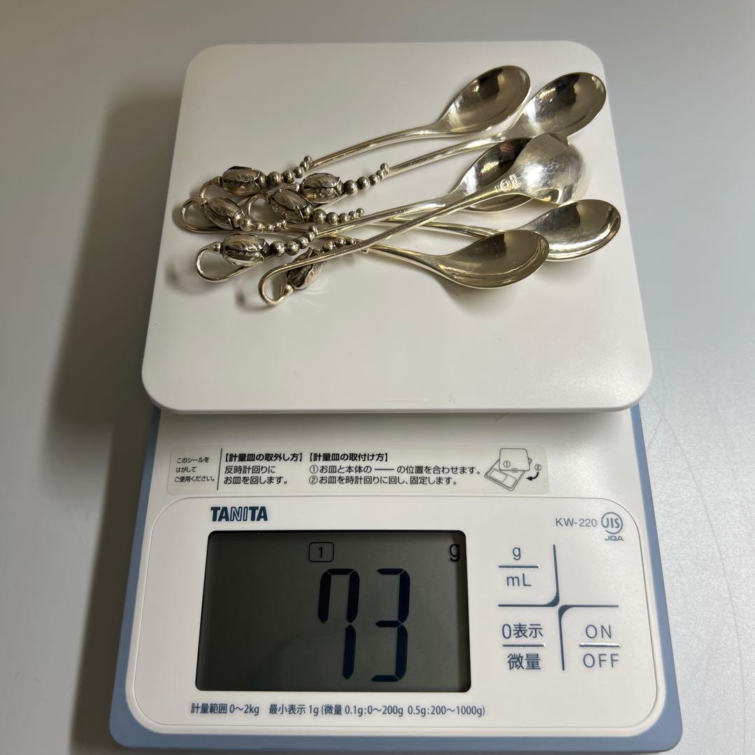 ジョージジェンセン ブロッサムsterling925 コーヒースプーン6本 共袋