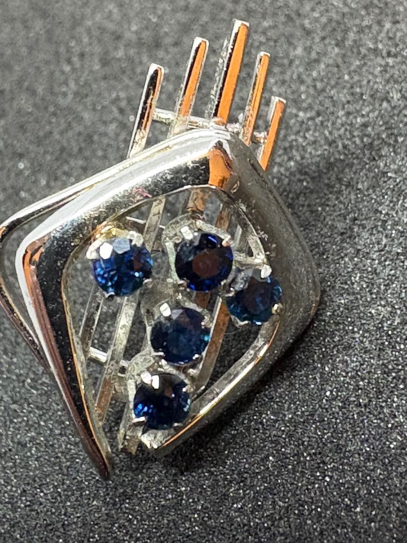 K14WG ネクタイピン 5.4g 14金ホワイトゴールド タイピン - メルカリ