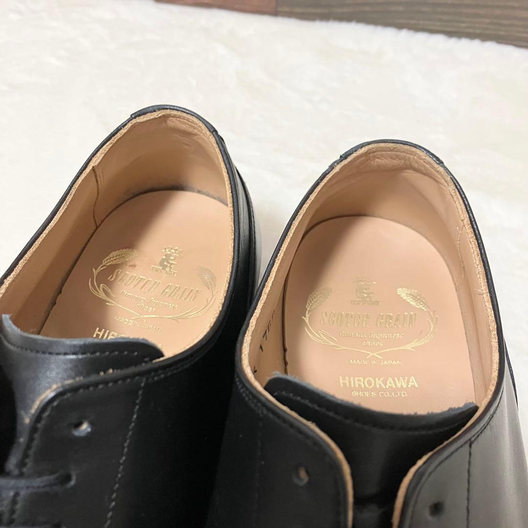 未使用級 SCOTCH GRAIN ビジネス シューズ 革靴 25.5EEE 黒