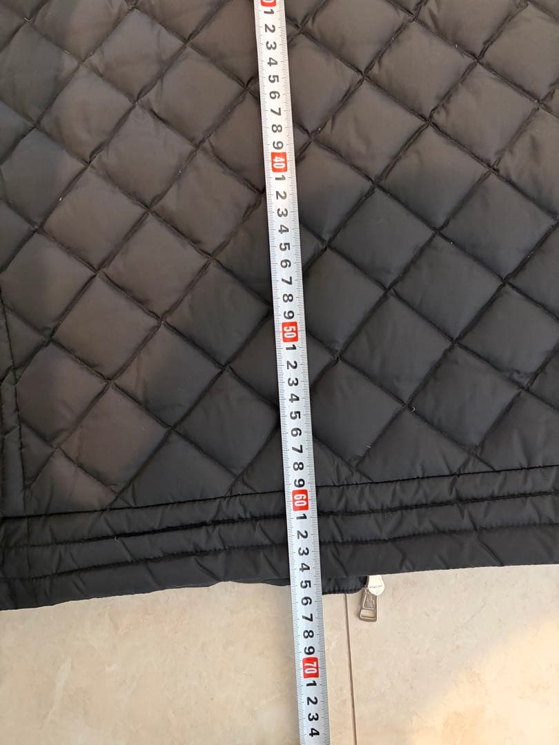 モンクレールダウンベスト キルティング レザーロゴパッチ 希少サイズ1