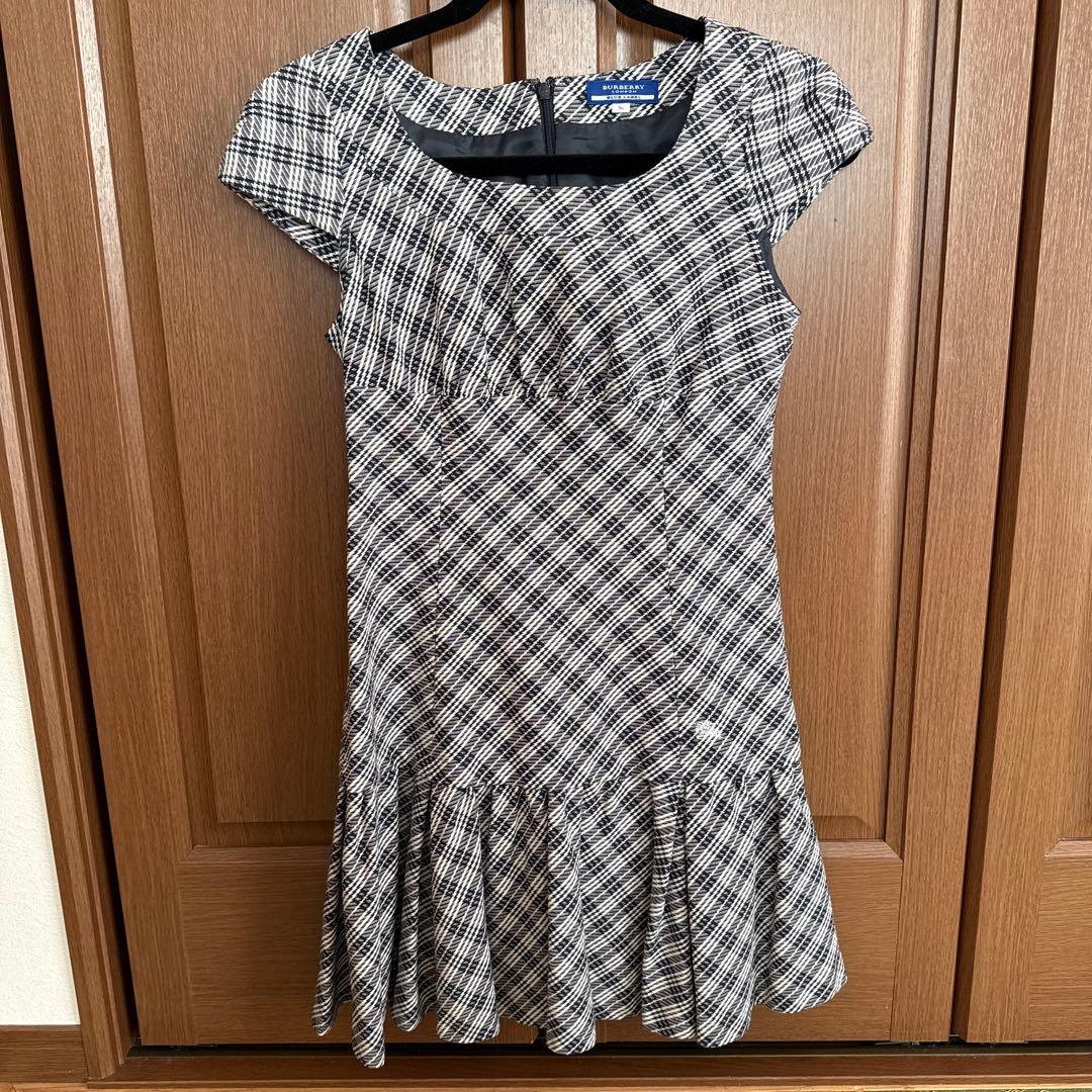 BURBERRY ブルーレーベル 半袖ミニワンピース 36 中古・古着通販】BURBERRY BLUE LABEL (バーバリー ブルー レーベル