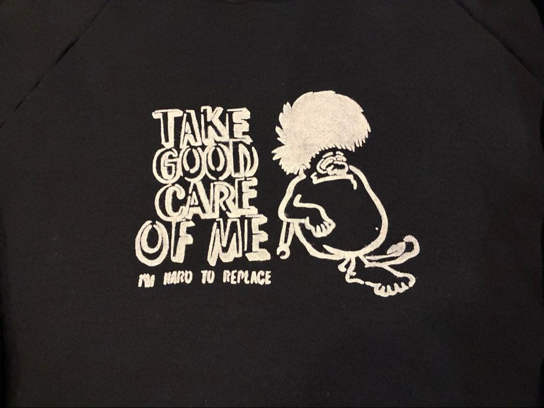 モンスタースウェット ステンシルスウェット USA製 フロッキープリント