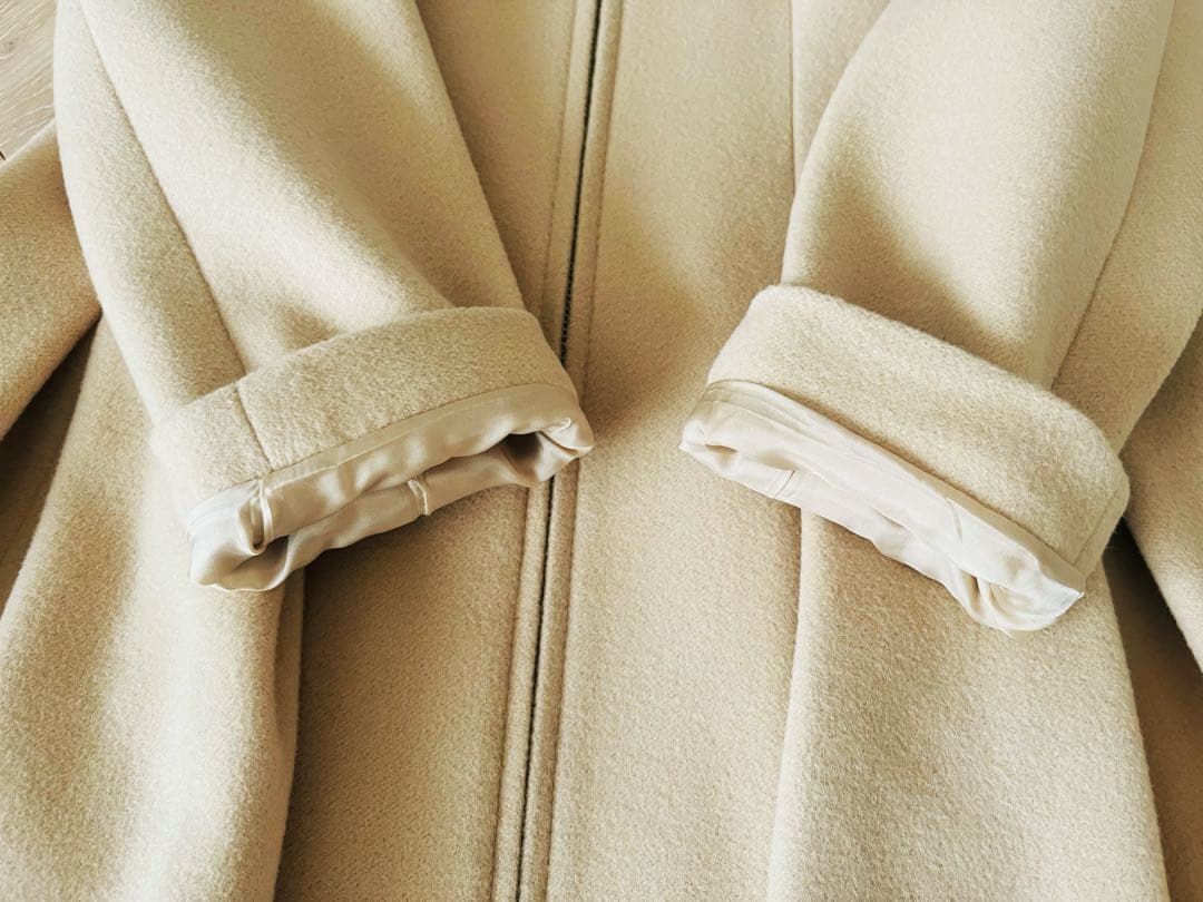 Rene ルネ ベージュ フレアコート サイズ34 アンゴラ - メルカリ