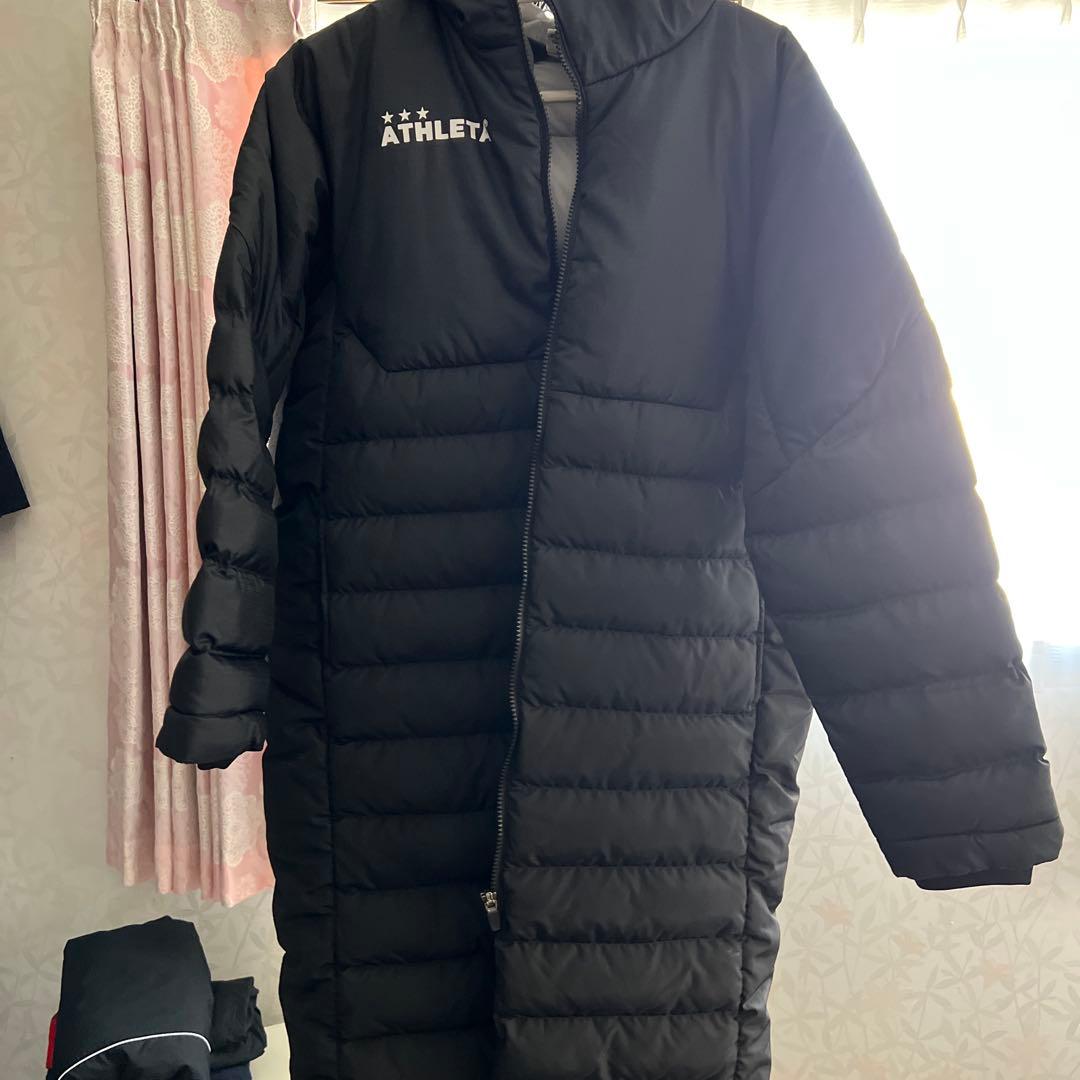ATHLETA ブラック ベンチコート 160 - メルカリ