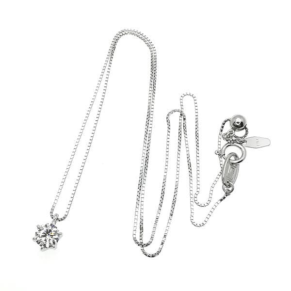 ラザール ダイヤモンド Pt ダイヤ ネックレス 0.52ct D SI1