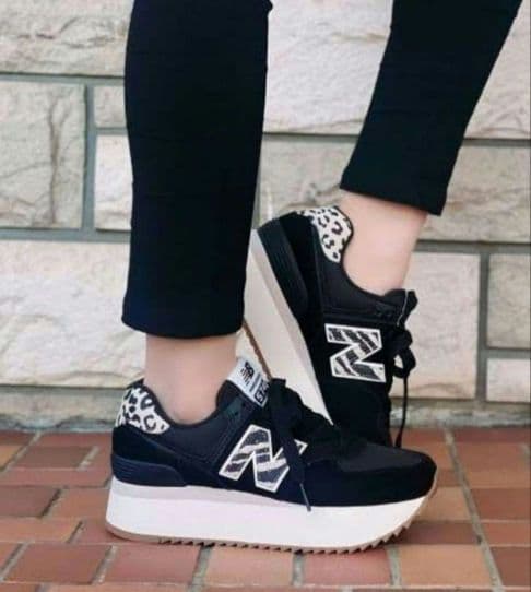 まゆ様専用❗【レア】ニューバランス厚底 574 ブラック/ゼブラ