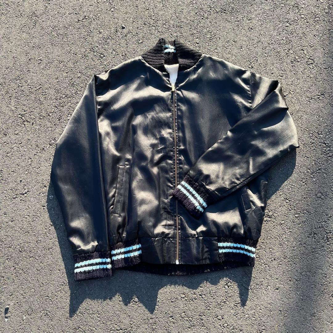 80s スーベニアジャケット タイ スカジャン ベトジャン アメカジ 黒