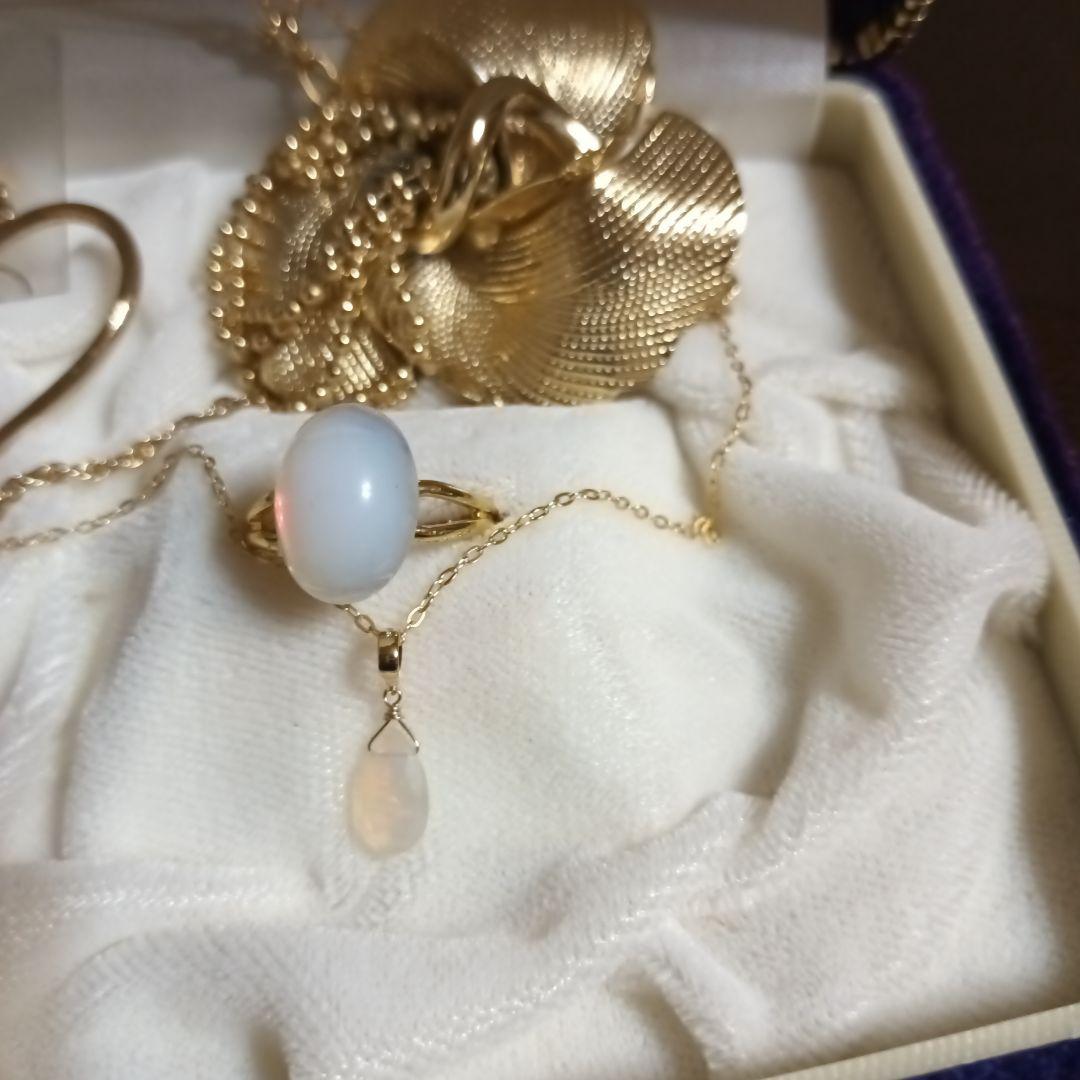 遺品生前整理アクセサリーまとめ K18プレシャスオパール、K18gp