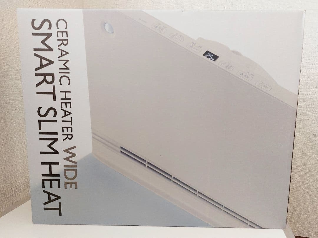新品　SMART SLIM HEAT　セラミックヒーターWIDE SMART SLIM HEAT WIDE（節電/室温センサー付 大風量パネルセラミック