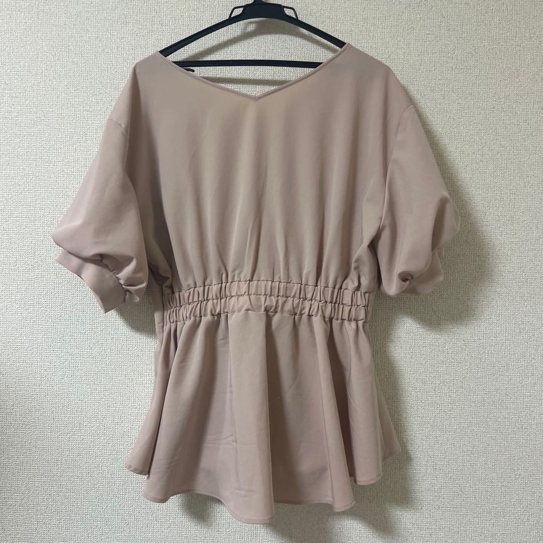 overE 102 カシュクールブラウス 2025SS ピンク - メルカリ