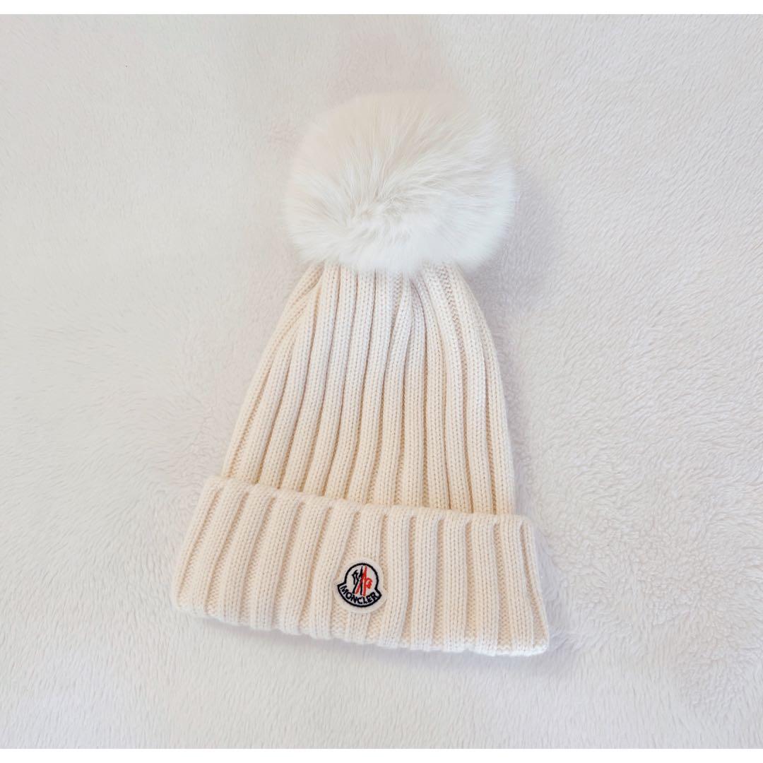 moncler ファーニット帽 - メルカリ