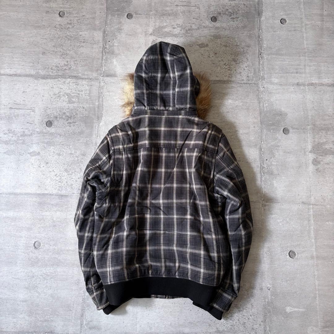 00s archive ombre check far blouson y2k