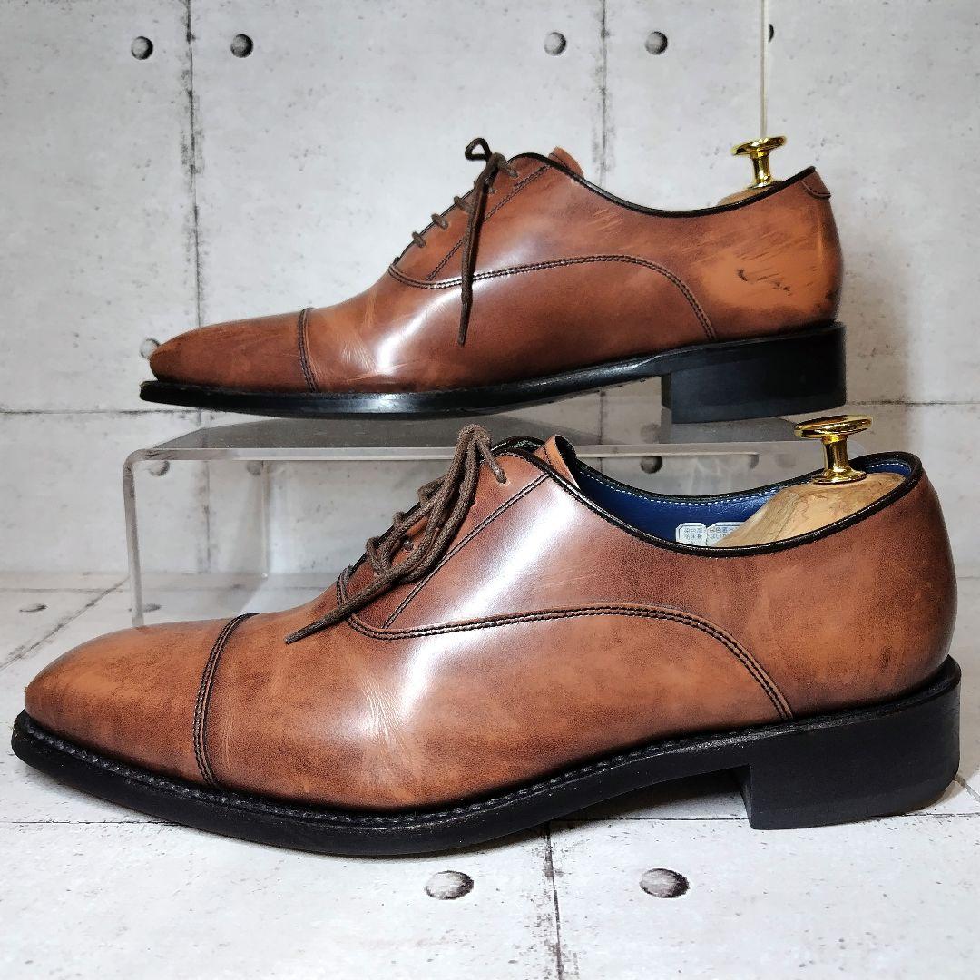 【美品】 リーガル REGAL W61 ストレートチップ 茶 24.5cm