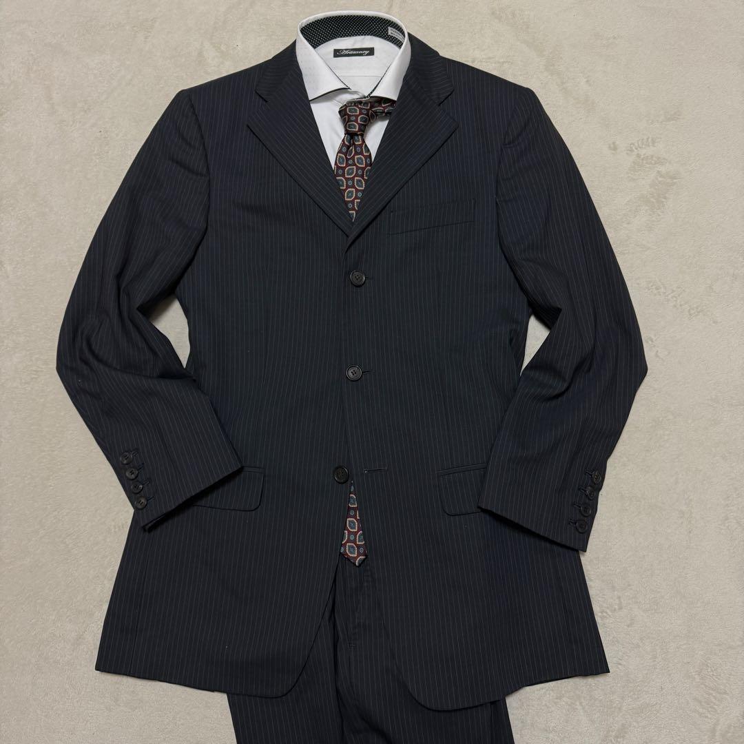 グッチ スーツセットアップ ダークグレー ストライプ 44 S - メルカリ