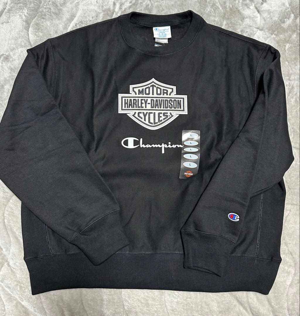 Harley-Davidson Champion スウェット L 黒 - メルカリ