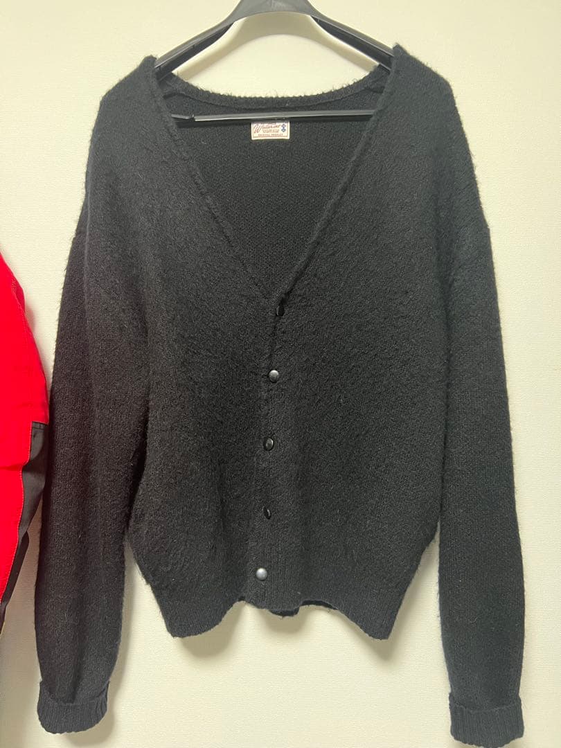 WAIPER.inc ワイパーインク モヘアニット カーディガン ブラック L