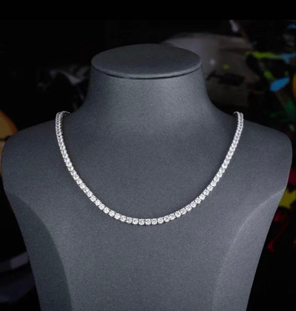 モアサナイト　テニスチェーン　40cm 楽天市場】モアサナイト ネックレス アクセサリー 2.5mm シルバー