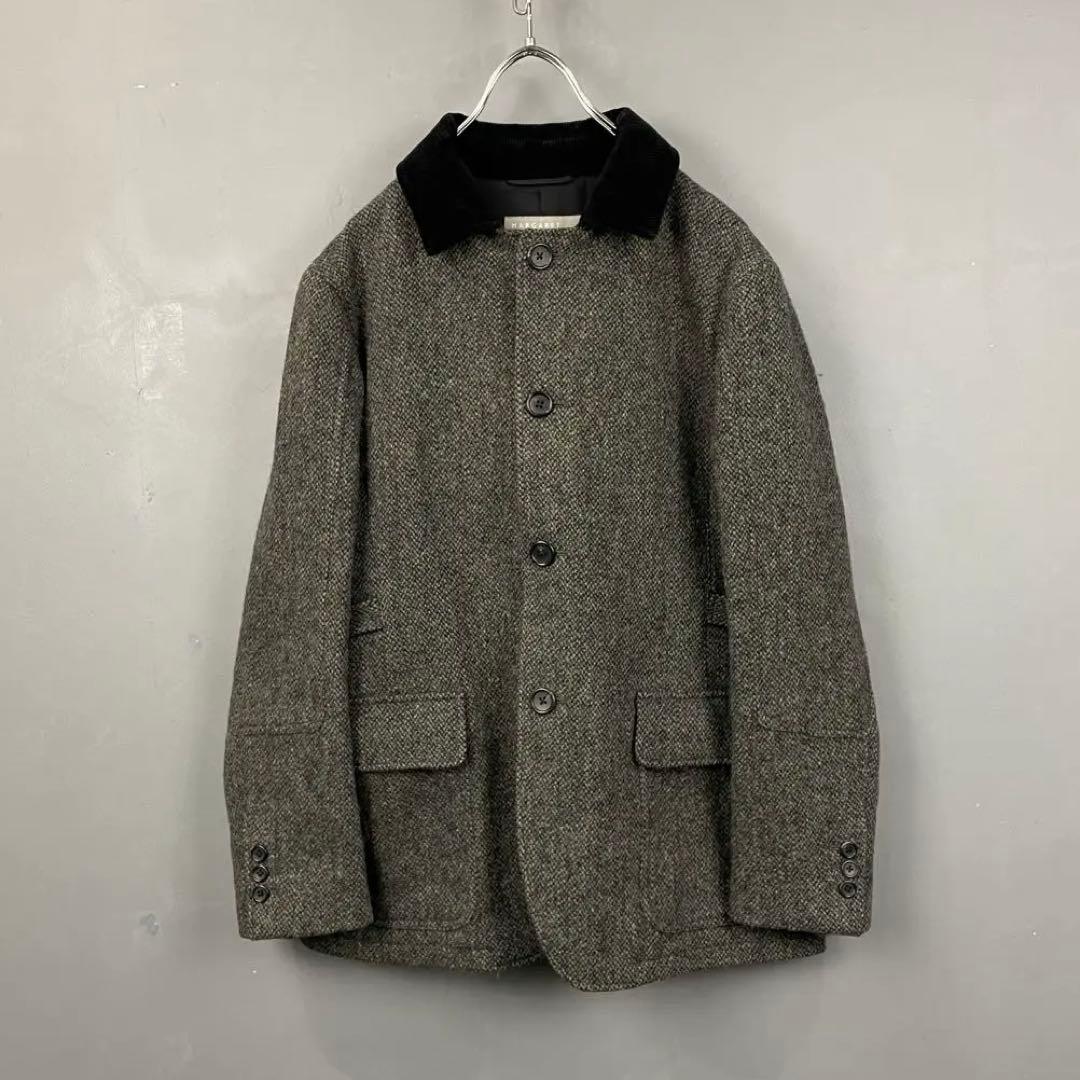 美USED 日本製 マーガレットハウエル×ハリスツイード ウールジャケット