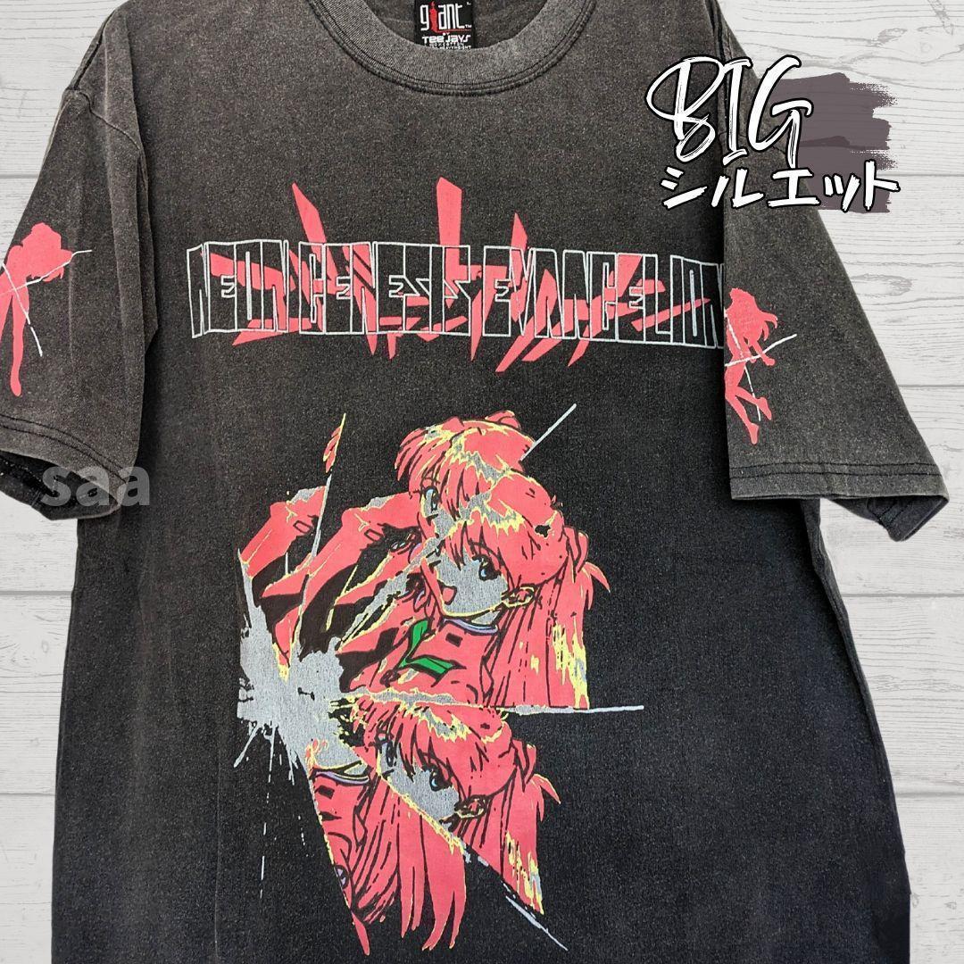 希少】エヴァンゲリオン Tシャツ ヴィンテージ加工 アスカ ラングレー