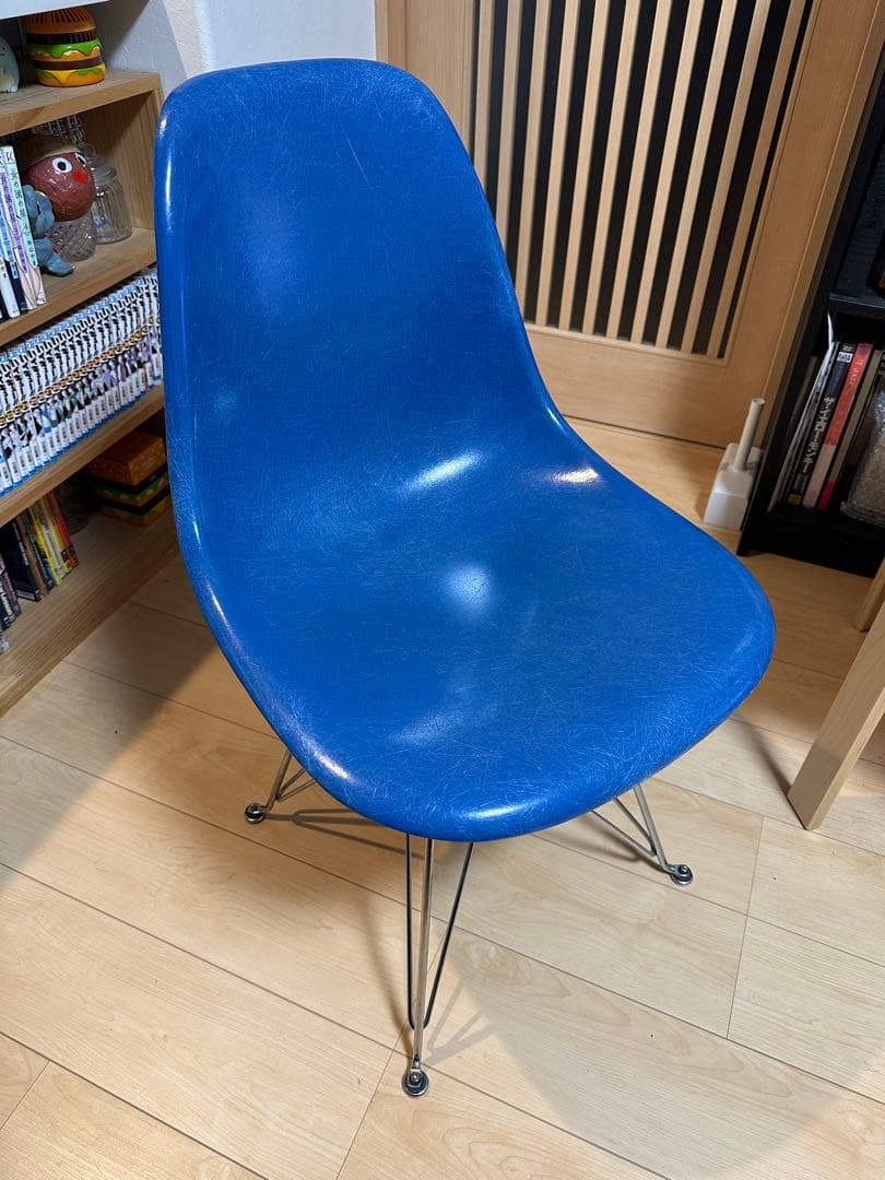 イームズチェア　ハーマンミラー　1脚 ハーマンミラー イームズ サイドシェルチェア〔木製脚､ライトグリーン