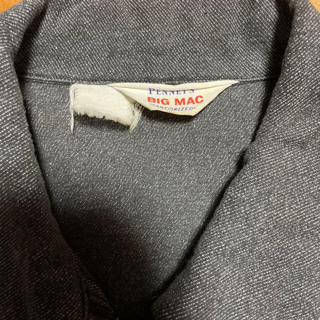 BIG MAC 50s ブラックシャンブレー 黒シャン ごま塩 vintage - メルカリ