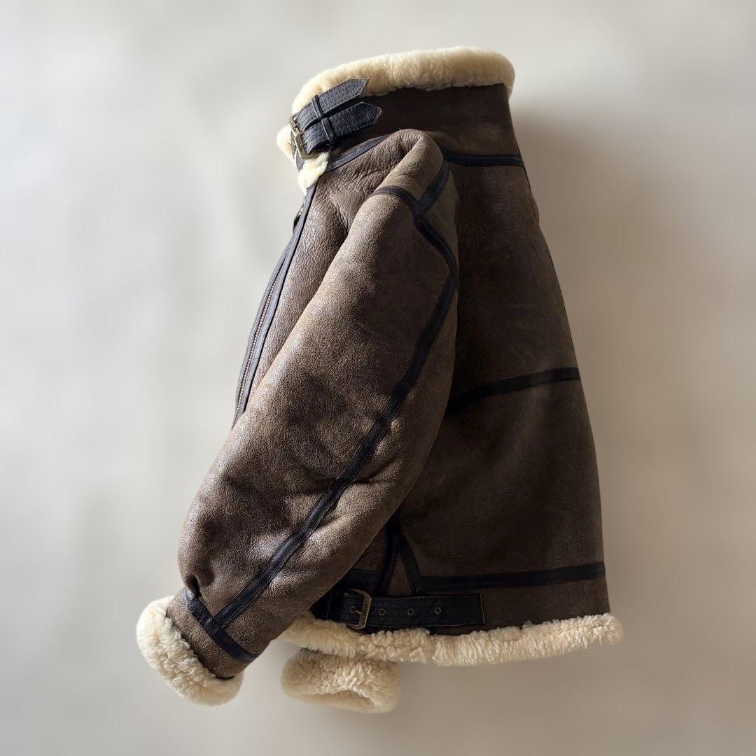 AVREX/B03/38サイズ/AC-17755/ブラウン/ボア/ムートン - メルカリ