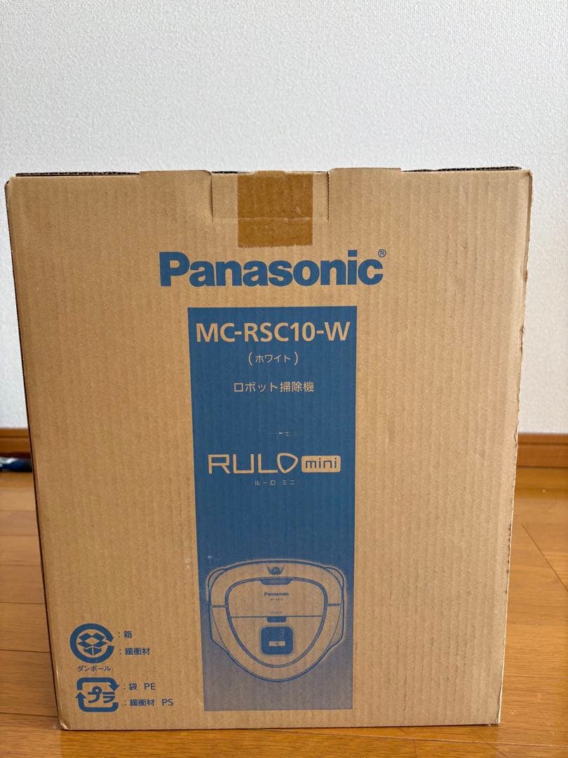 【新品】Panasonic MC-RSC10-W ロボット掃除機 ロボット掃除機 ルーロミニ ホワイト MC-RSC10-W [吸引タイプ