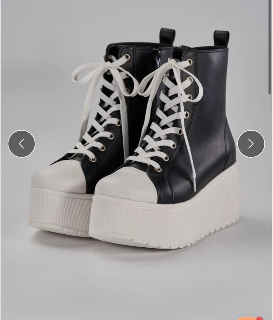 鈴木亜美厚底ハイカットスニーカー Sブラック 2026年最新】鈴木亜美 スニーカーの人気アイテム - メルカリ