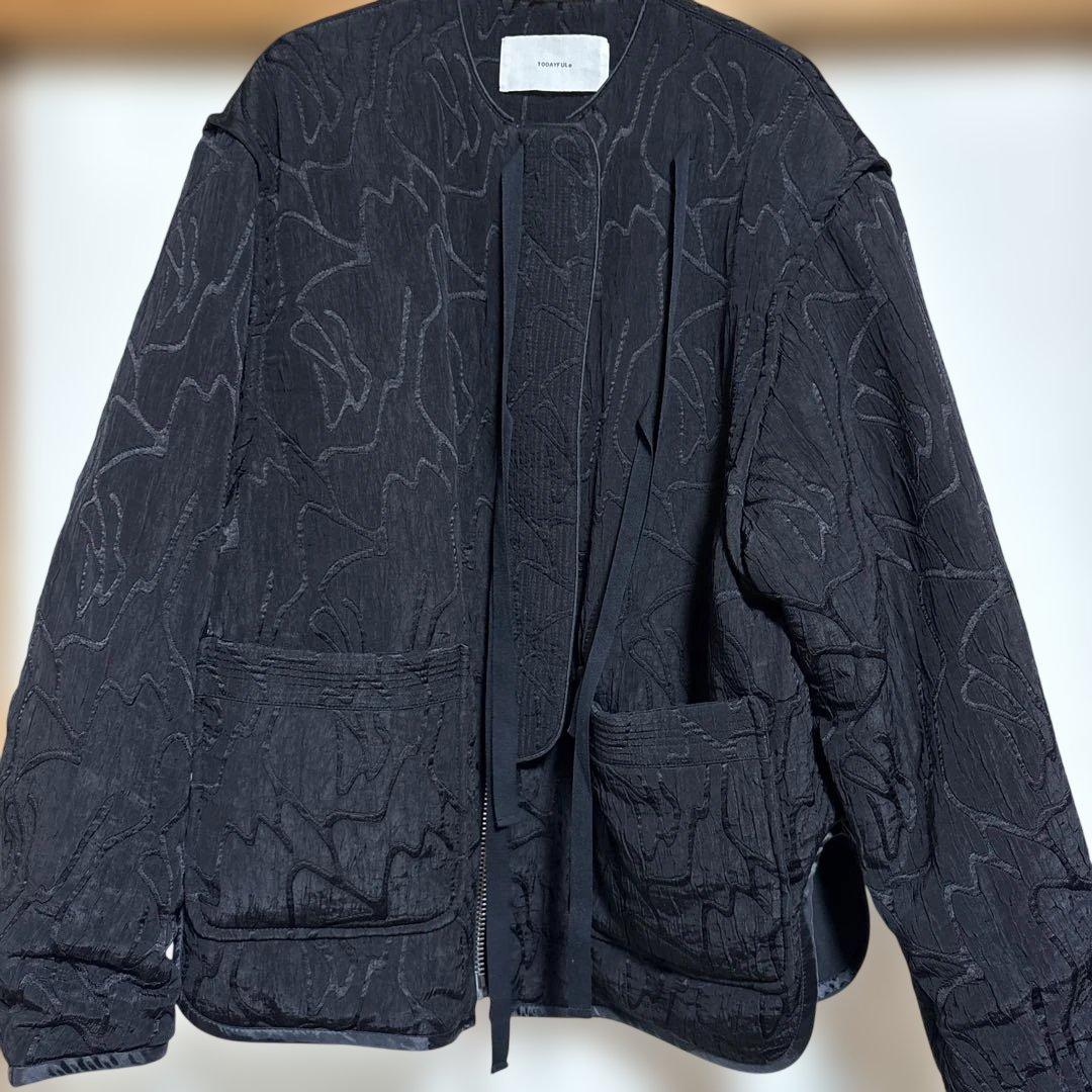 TODAYFUL Jacquard Piping Blouson ブラック 36 - メルカリ