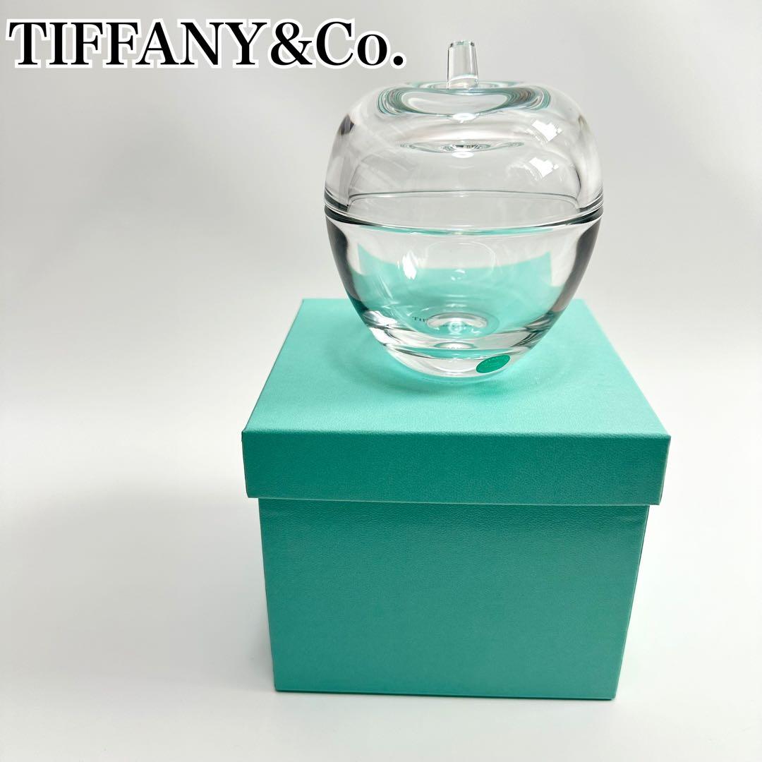 希少】Tiffany りんご 小物入れ ガラス インテリア - メルカリ