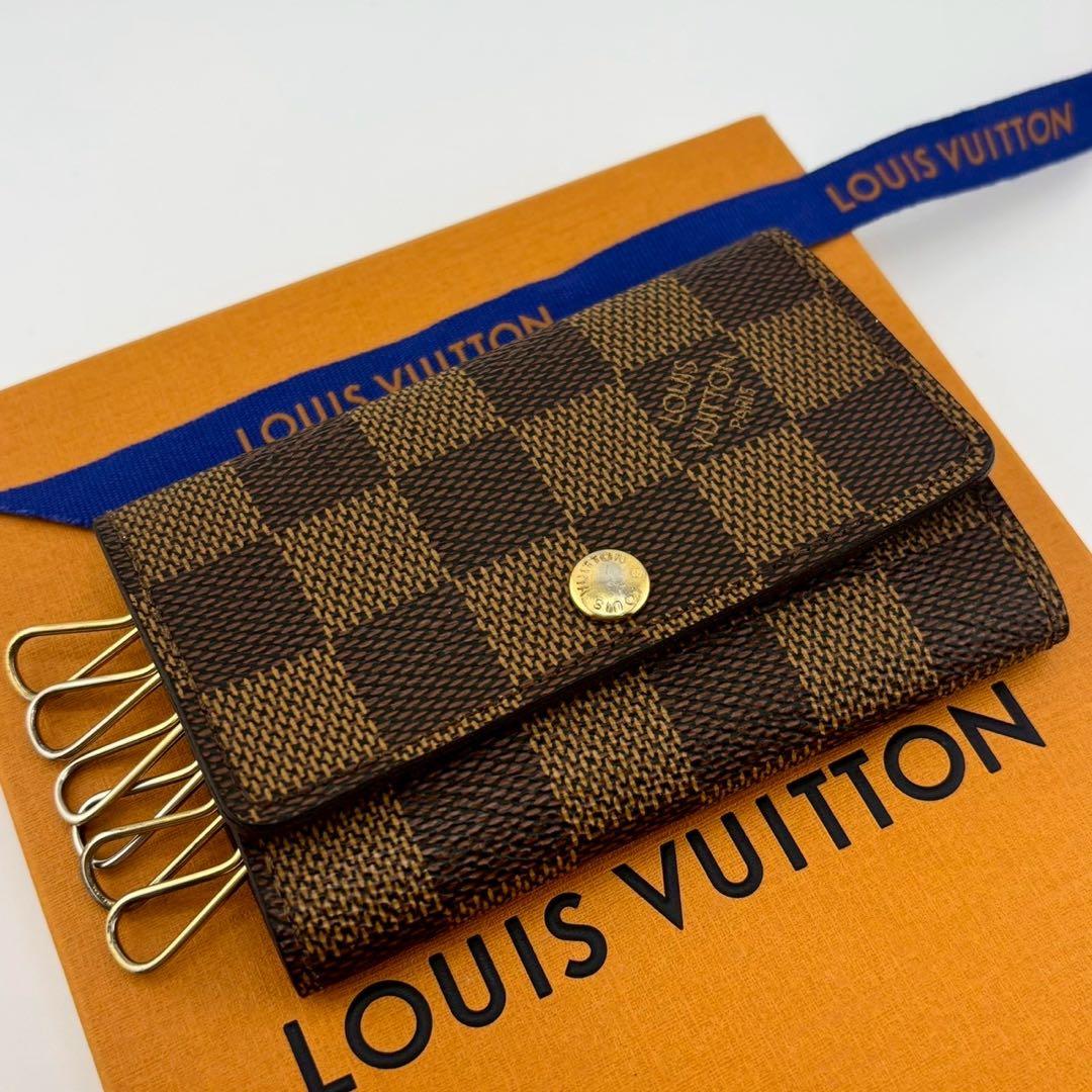 極美品】ルイヴィトン ミュルティクレ6 キーケース6連 ダミエエベヌ