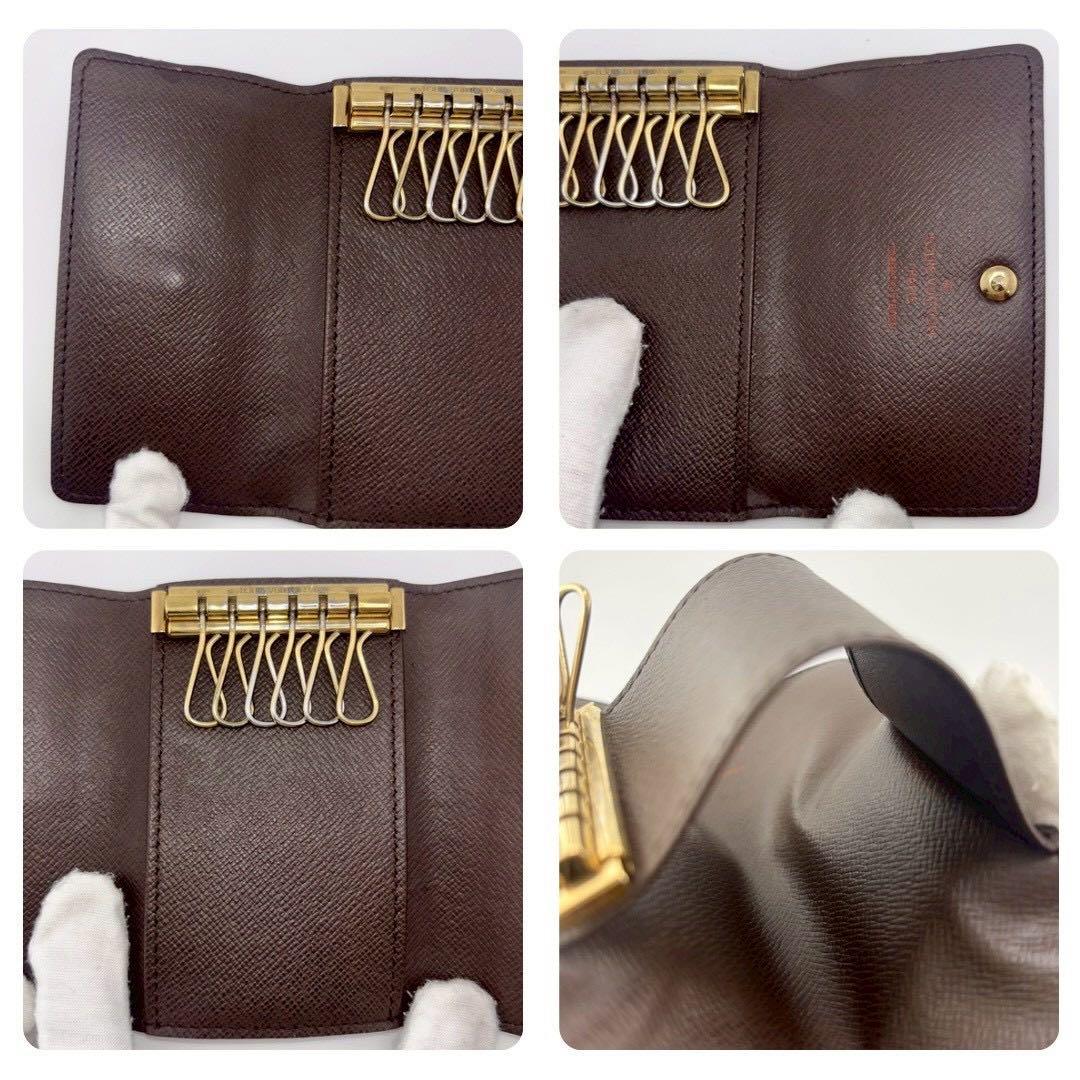 極美品】ルイヴィトン ミュルティクレ6 キーケース6連 ダミエエベヌ