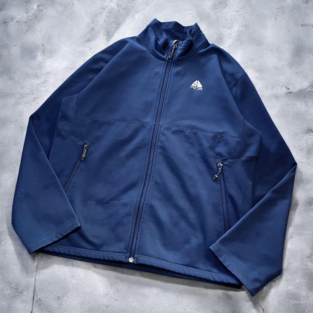美品】00s NIKE ACG ソフトシェル フルジップフリースジャケット