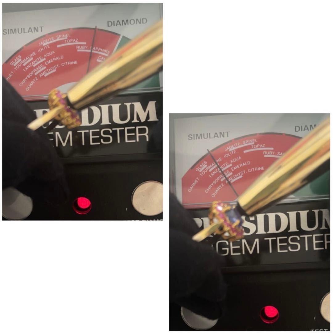 K9gf 取り巻きルビー&タンザナイトリング ruby tanzanite - メルカリ