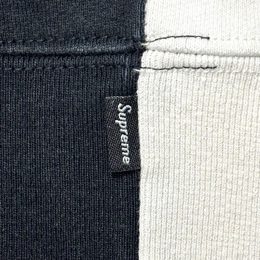 たけぇ Supreme バイカラーSロゴパーカー \"ブラック\" Mサイズ