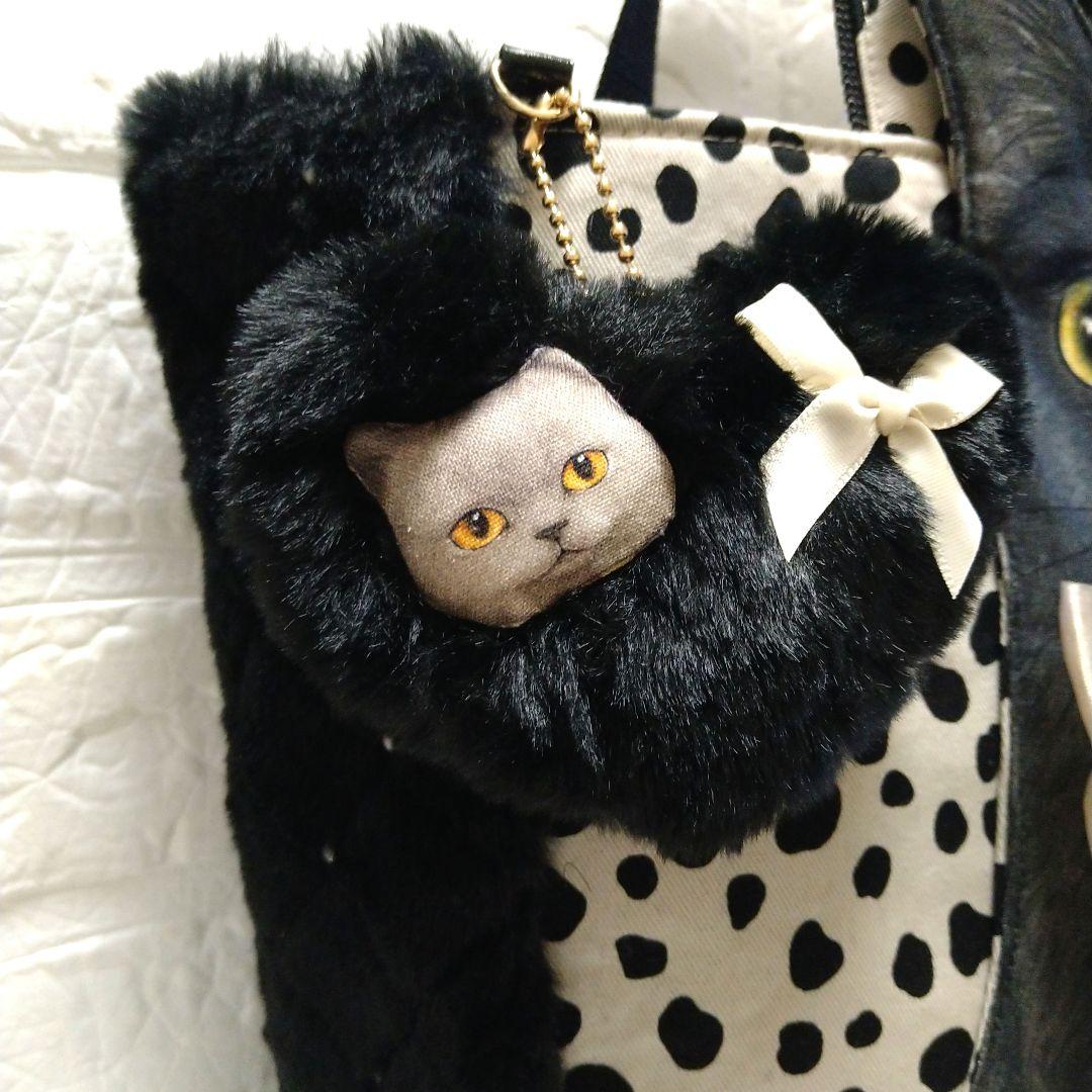 ゆ*ら様 コヤンイサムチョン☆横長トートバッグ ボアキルトパール黒 黒