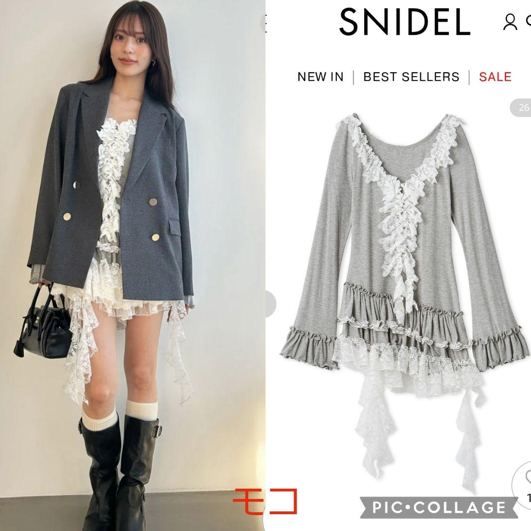 新品タグ付 BIGコートジャケット グレー Mila Owen - メルカリ