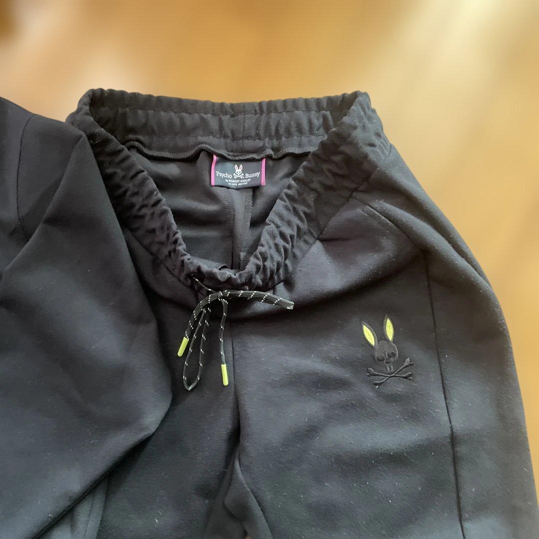 Psycho Bunny ブラックジャージ上下セット ゴルフウェア - メルカリ