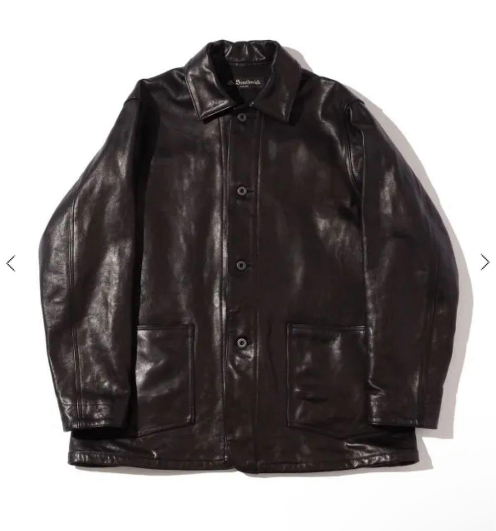 southwick サウスウィック レザー ジャケット カーコートL ブラック